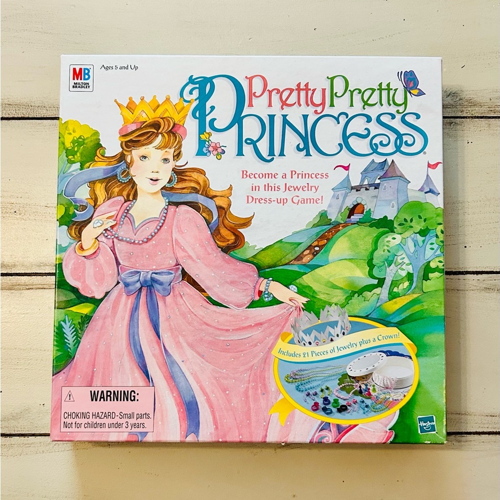 Pretty Pretty Princess Board Game Hasbro 1999 Jewelry Dress Up Game! New in box!